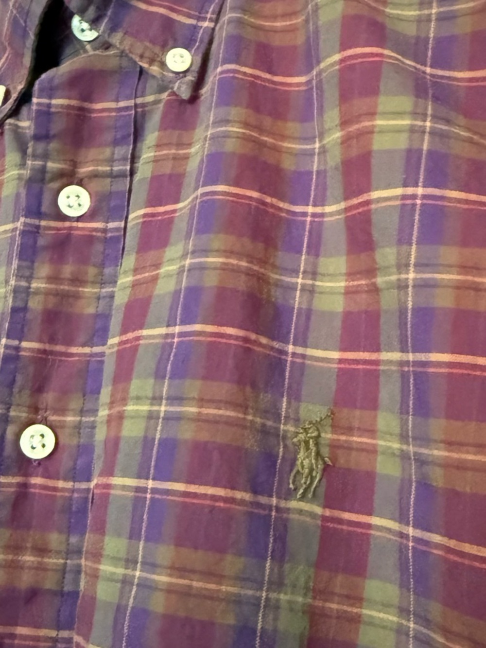 Ralph Lauren Multicolor Plaid Button-Down Shirt